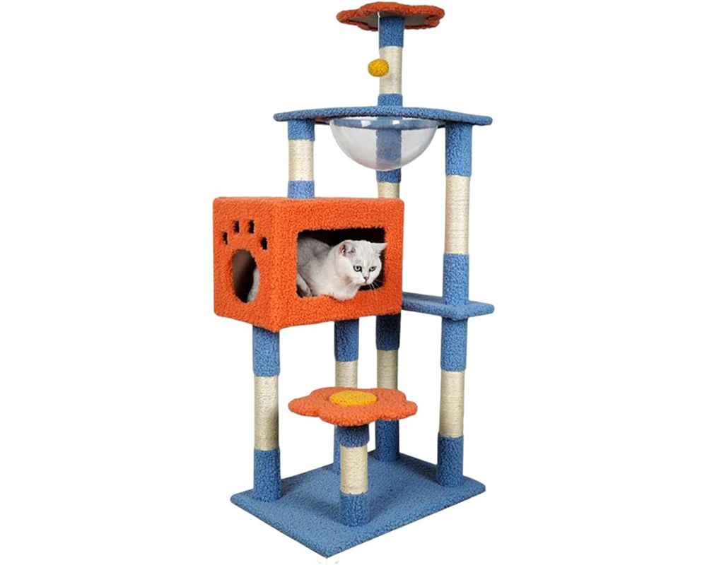 Cat Tree House Scratching Post Condo