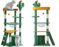 Cat Tree House 144cm Cat Tree House Tower Scratcher Cactus Design
