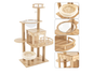 Cat Tower Activity Center Condo - Premium Cat Scratching Post with Sisal, Plush Toys, and Multiple Platforms for Indoor Cats