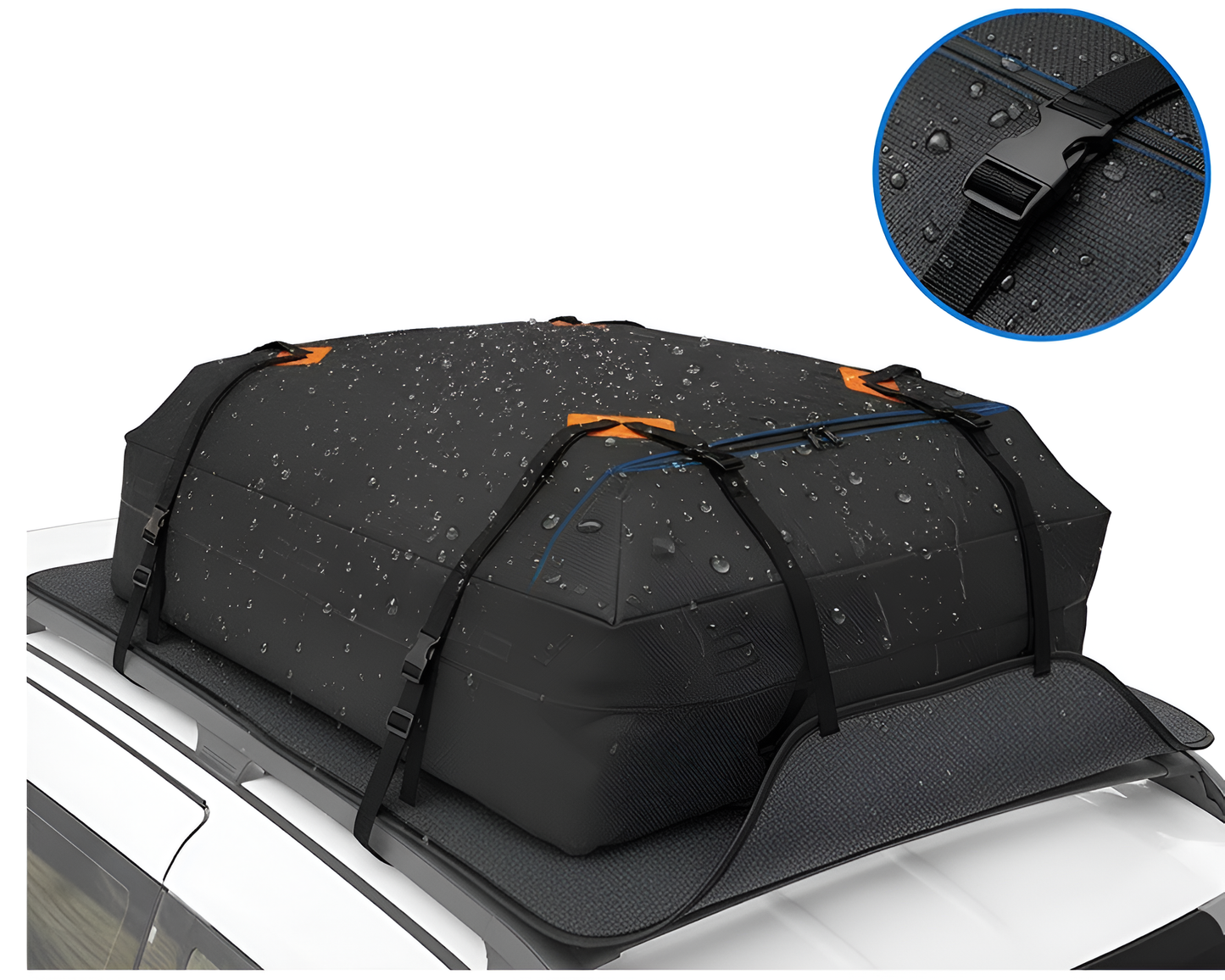 2-in-1 420D Car Roof Cargo Carrier Bag