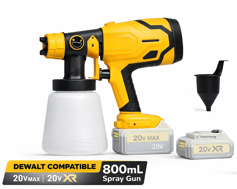 Cordless Paint Sprayer for DeWalt 20V 800ml Spray Gun