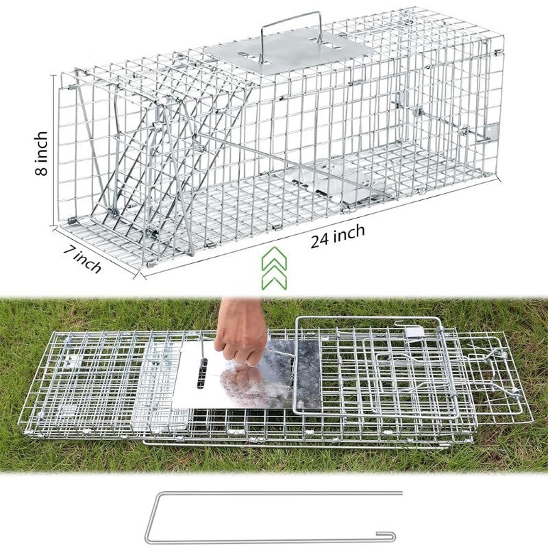 Animal cage trap Possum trap Squirrel trap Raccoon trap Stray cat trap Humane animal trap