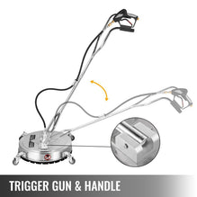 24 Inch Stainless Steel Rotating Surface Cleaner with Handle