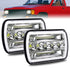 LED Headlights Hi/Lo Beam DRL For Toyota Hilux Jeep Truck 1 Pair