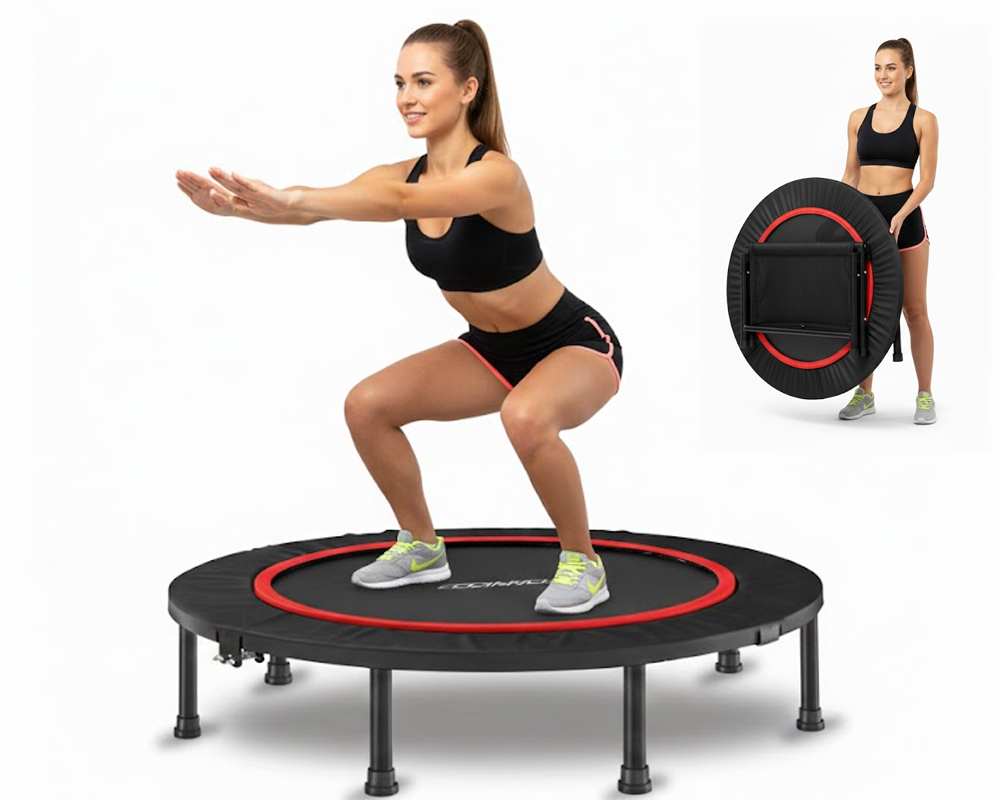 40'' Foldable Mini Trampoline Rebounder - Mini Trampoline Rebounder for Fitness