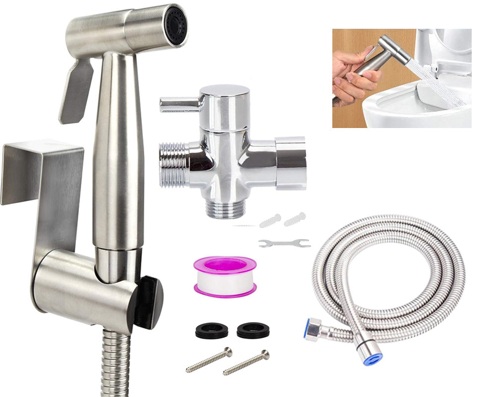 Toilet Hand Shower Stainless Steel, Bidet Hand Shower, WC Bidet Shower