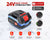 Electric Cordless 24V Lawnmower – Battery-Powered, Metal Blade, Telescopic Handle, Low Noise, Portable Weed Trimmer for Gardens & Farms