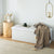 Folding Ottoman Storage Bench White