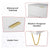 White 4-Drawer Dresser for Bedroom – Modern Storage Cabinet with Golden Handles Tallboy Chest of Drawer