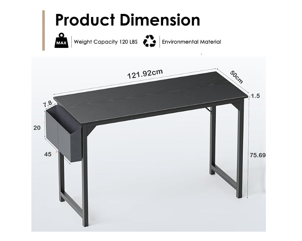 Computer Desk Study Desk Office Desk Modern Wooden