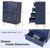CURA Navy 4-Drawer Dresser for Bedroom Tallboy – Modern Storage Cabinet Tallboy with Golden Handles Tallboy Chest of Drawer