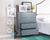 CURA Sky Blue 4-Drawer Dresser for Bedroom Tallboy – Modern Storage Cabinet Tallboy with Golden Handles Tallboy Chest of Drawer