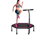 50" Fitness Trampoline Gym Cardio Home Exercise Handrail Rebounder - Red