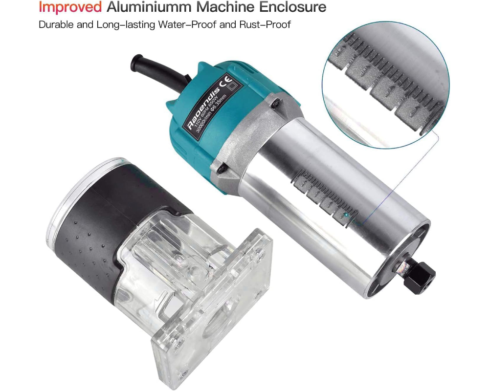 Wood Router 800W Electric Wood Router with 15 Bits for Cutting & Grooving