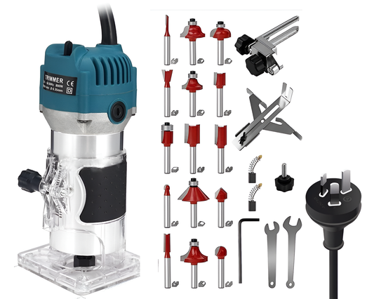 Wood Router 800W Electric Wood Router with 15 Bits for Cutting & Grooving
