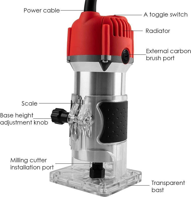 Woodmad Router Product: Router Electric Hand Trimmer - Precision Woodworking Tool Woo ...