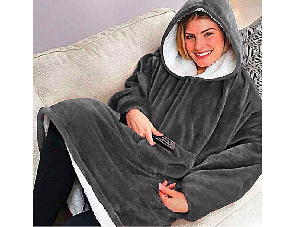 Wearable Blanket Hoodie For Women And Men, Oversized Hooded Blankets Sweatshirt