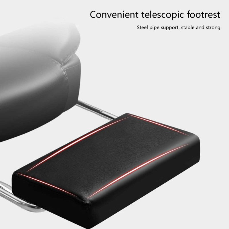 PU Leather Executive Office Chair Retractable Footrest