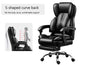 PU Leather Executive Office Chair Retractable Footrest
