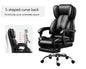 PU Leather Executive Office Chair Retractable Footrest