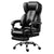 PU Leather Executive Office Chair Retractable Footrest