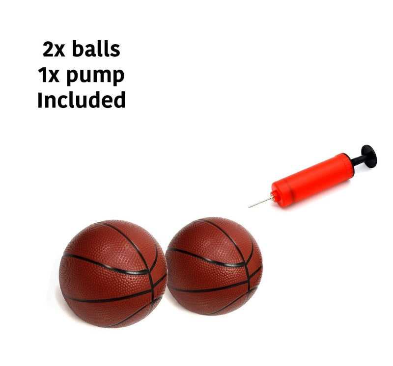 Arcade Basketball Game Set with 2 Balls and Hoop for Kids 3 to 12 Years Old Indoor Outdoor Sport Play