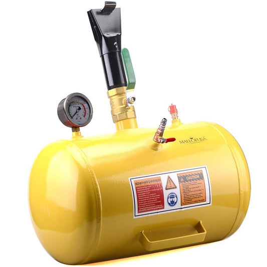 5 Gallon Air Tire Bead Seater - 145PSI Blaster Tool with Gauge for Car, Truck, ATV & Heavy Duty Vehicles - Yellow