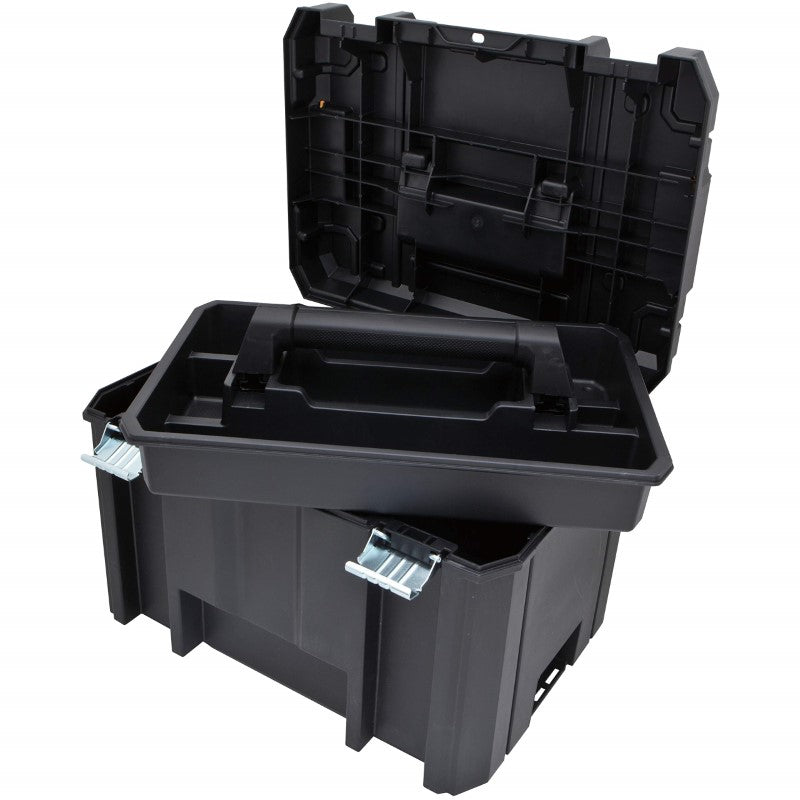 DEWALT TSTAK Tool Box, Extra Large Design, Removable Tray for Easy Access to Tools, Water and Debris Resistant (DWST17806)