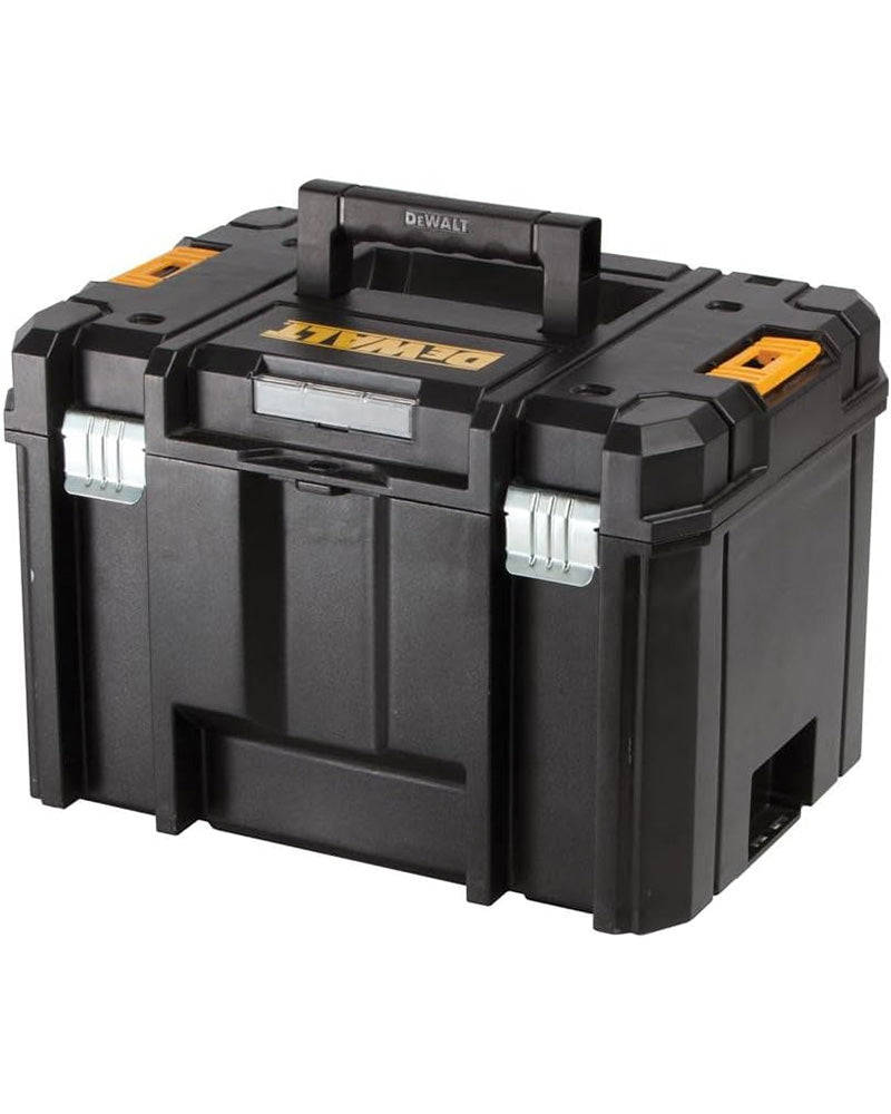 DEWALT TSTAK Tool Box, Extra Large Design, Removable Tray for Easy Access to Tools, Water and Debris Resistant (DWST17806)