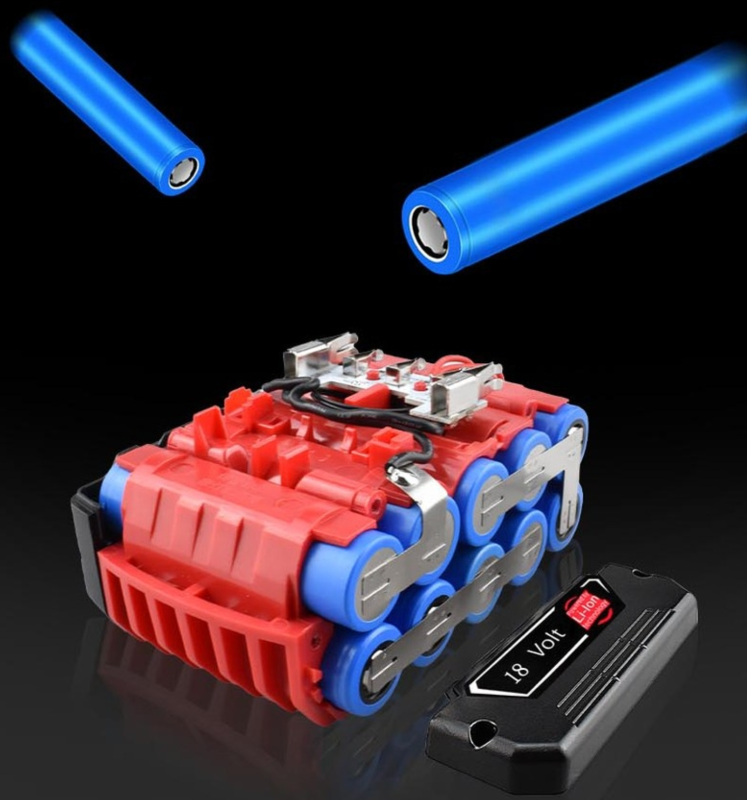 18V 5000mAh Li-ion Replacement Battery for Bosch BAT609, BAT610G, BAT618, GSR 18 V-LI, GWS 18 V-LI - High-Capacity Replacement Battery