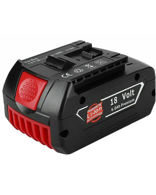 18V 5000mAh Li-ion Replacement Battery for Bosch BAT609, BAT610G, BAT618, GSR 18 V-LI, GWS 18 V-LI - High-Capacity Replacement Battery
