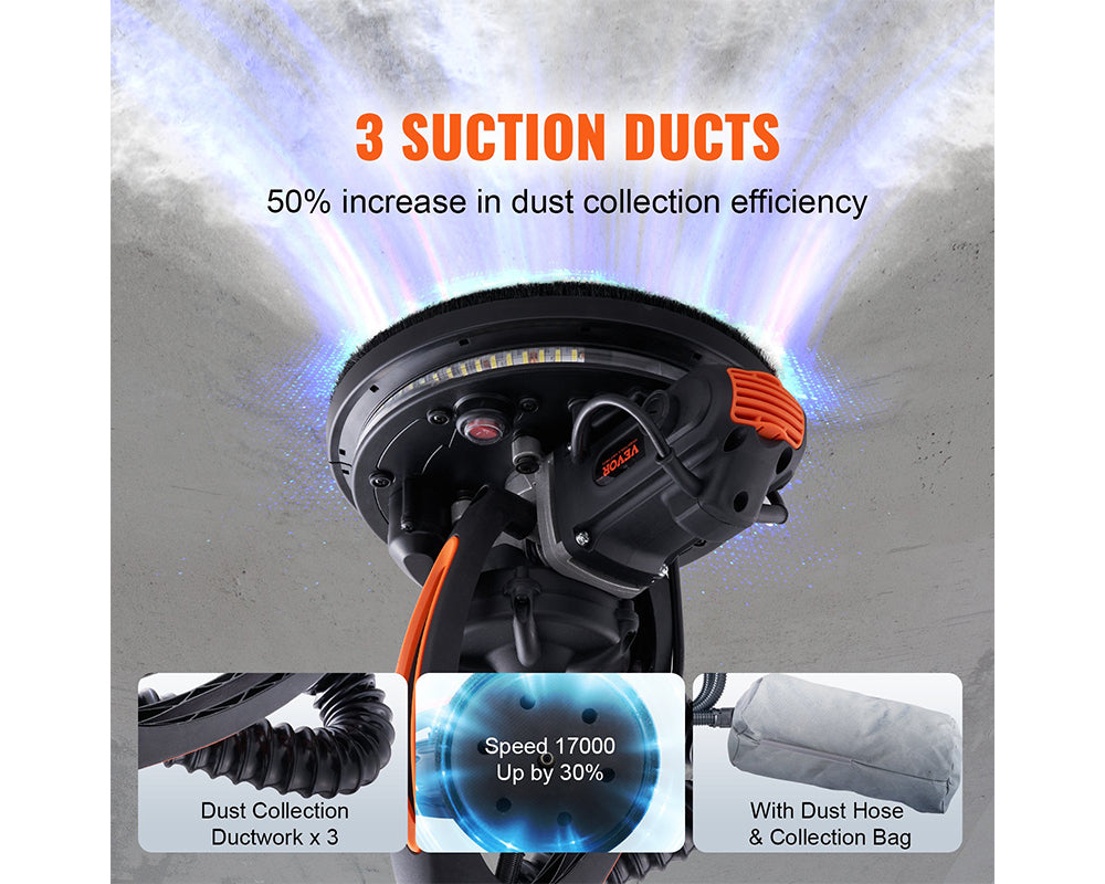 Electric Dry wall Sander 225MM Wall Grinding Machine