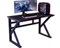 Gaming Computer Desk 120cm Carbon Fiber K Shape Black