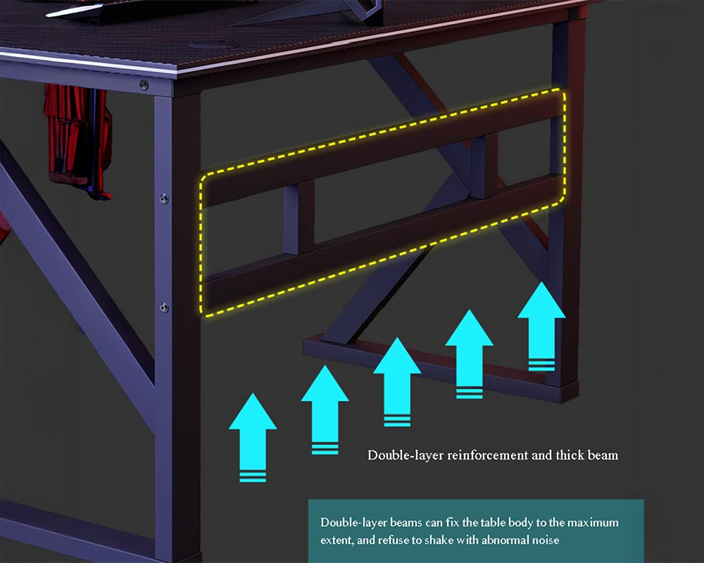 Computer Desk Metal Study Student Office Table