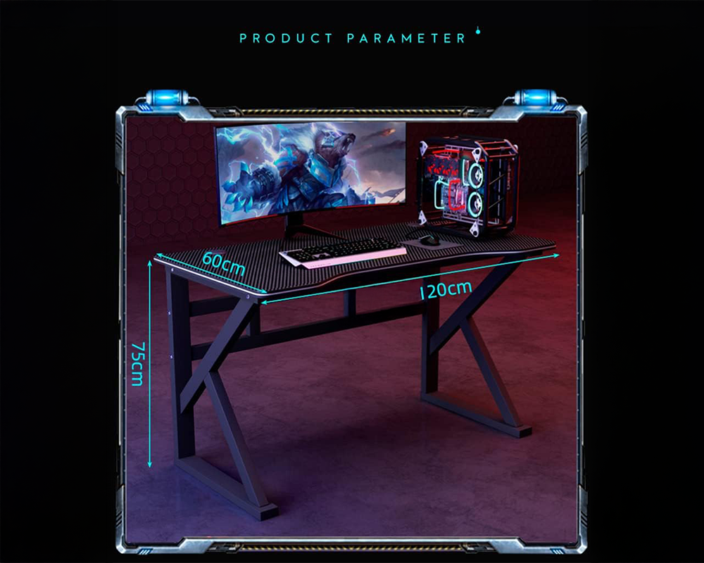 Computer Desk Metal Study Student Office Table