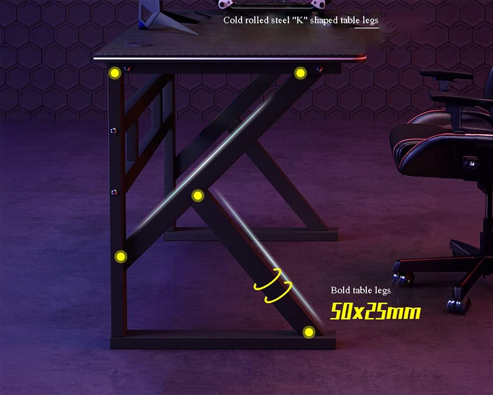 Computer Desk Metal Study Student Office Table