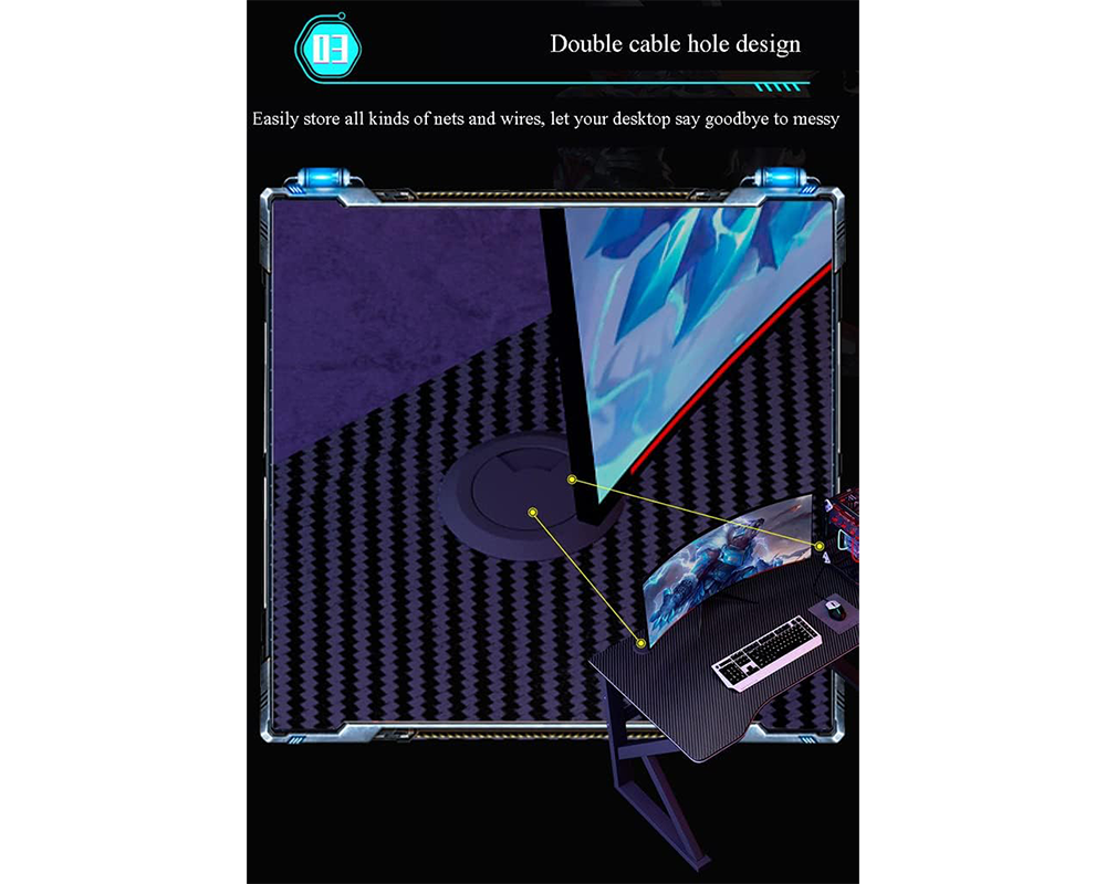 Computer Desk Metal Study Student Office Table