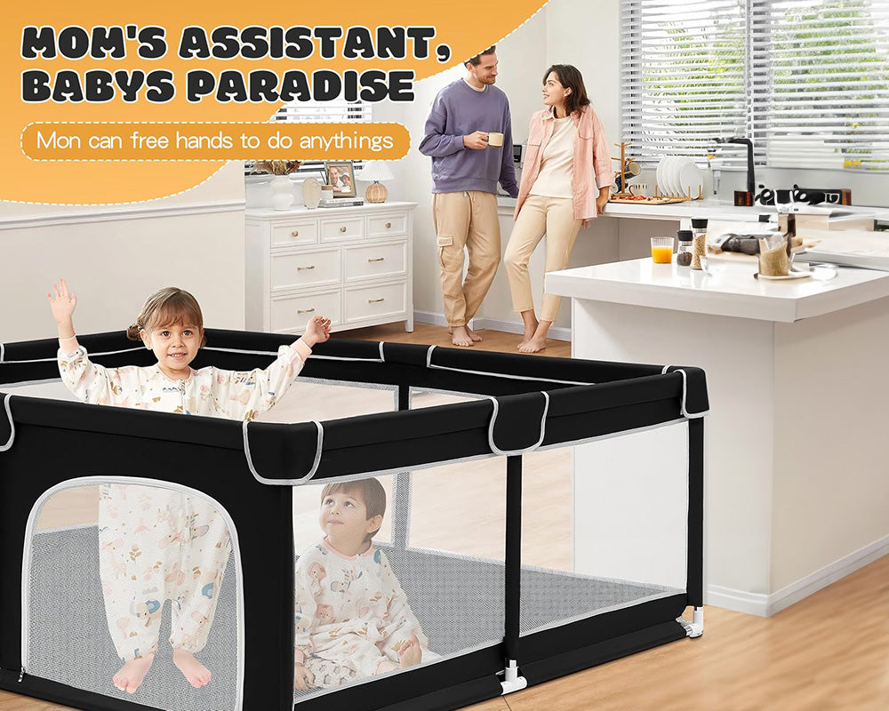 Baby Playpen Safety Gate Kids Toddler Fence Play Activity Center Large