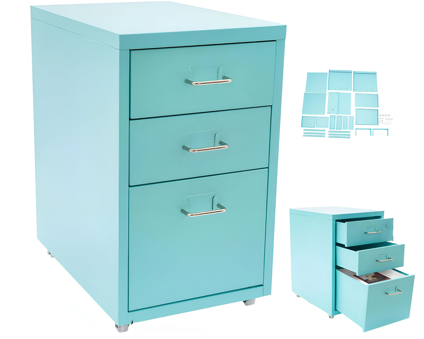 Office Filing Cabinet with Wheels