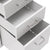 3 Tier Vertical File Cabinet, Metal Mobile File Cabinet with Lock, 3 Drawers Filing Cabinet Under Desk, Rolling File Cabinet for Office, Study Using,