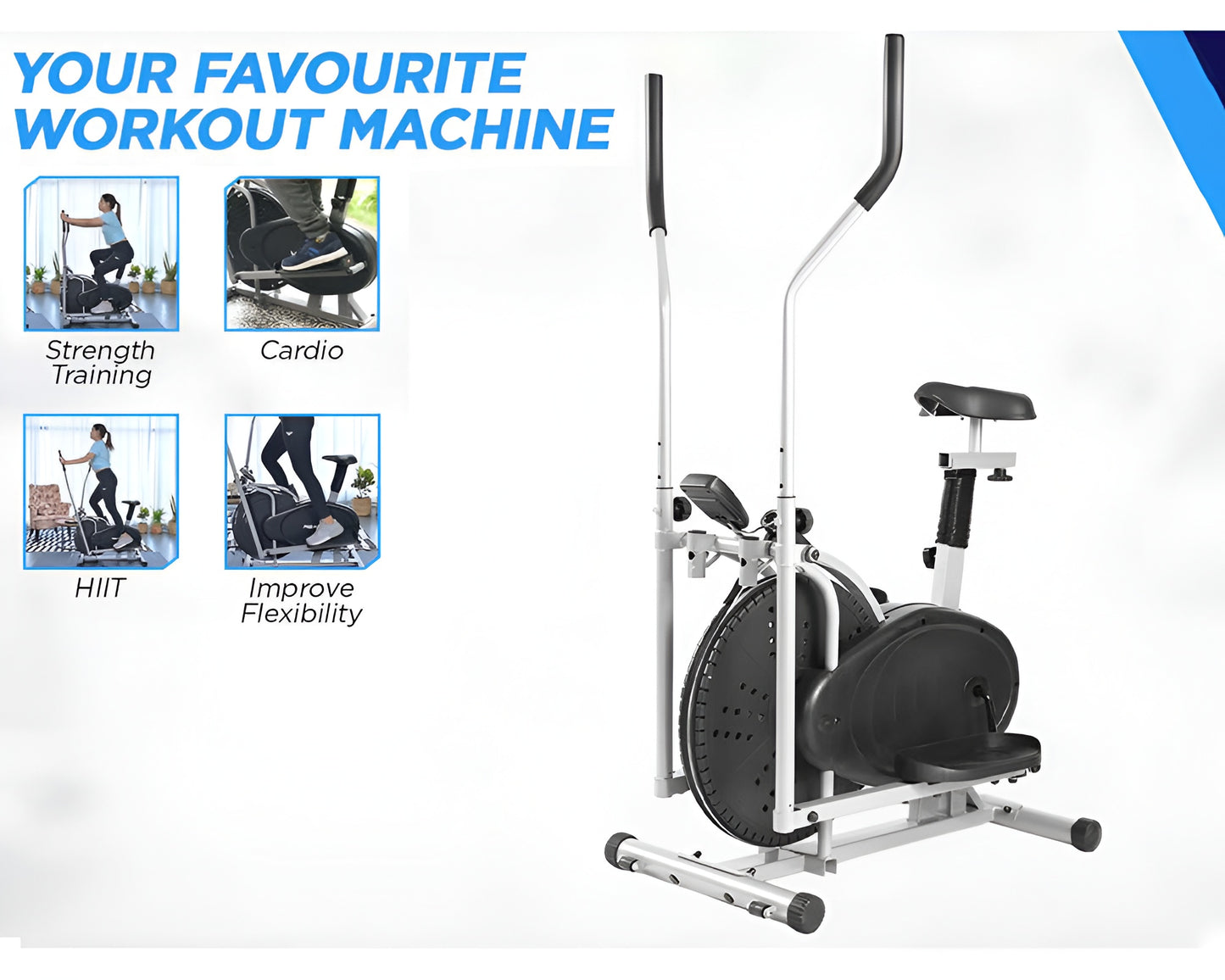 Elliptical Exercise Machine - Total Body Elliptical Exercise Machine Trainer