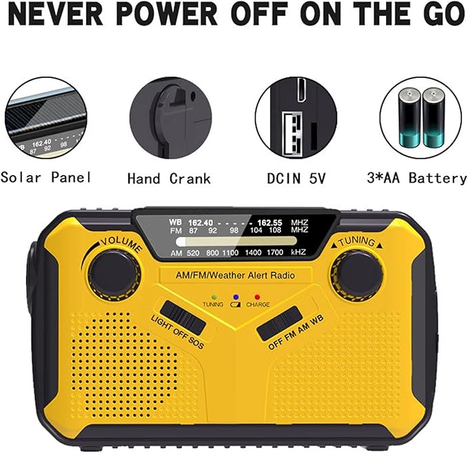 Camping Equipment FM Radio Solar