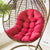 Hanging Chair Cushion | Cushion for Hanging Chair Patio Garden Hanging Basket Chair (Red)