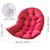 Hanging Chair Cushion | Cushion for Hanging Chair Patio Garden Hanging Basket Chair (Red)