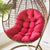 Hanging Chair Cushion | Cushion for Hanging Chair Patio Garden Hanging Basket Chair (Red)