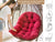 Hanging Chair Cushion | Cushion for Hanging Chair Patio Garden Hanging Basket Chair (Red)