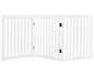 Freestanding Dog Gate with Support Feet - Foldable Pet Safety Gate