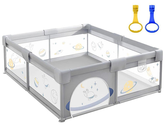 Baby Playpen 150x200cm Play Fence Baby Kids Playground Enclosure Safety Gate Activity Centre Barrier Play Room Yard