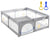 Baby Playpen 150x200cm Play Fence Baby Kids Playground Enclosure Safety Gate Activity Centre Barrier Play Room Yard