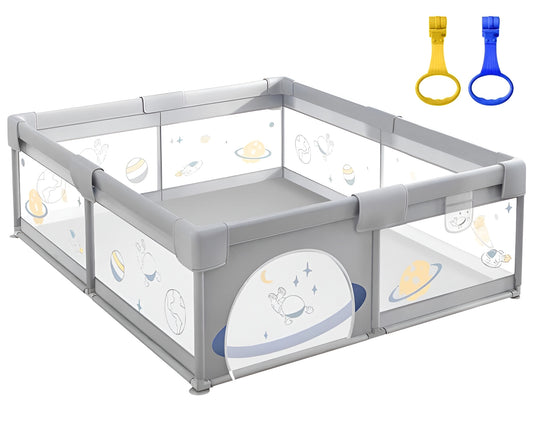 150 × 200 cm Mesh Activity Fence with Metal Frame and Breathable Panels